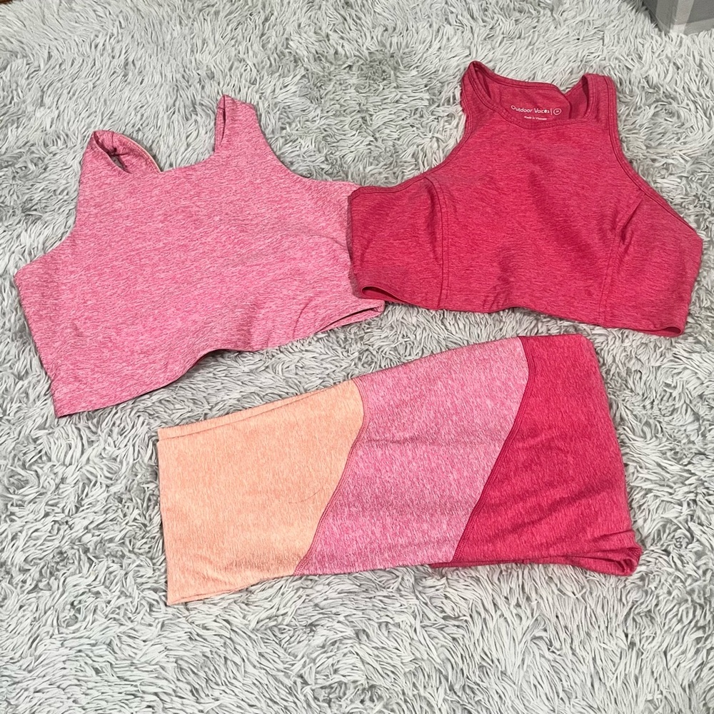 Set Springs leggings, Athena crop, Venus crop